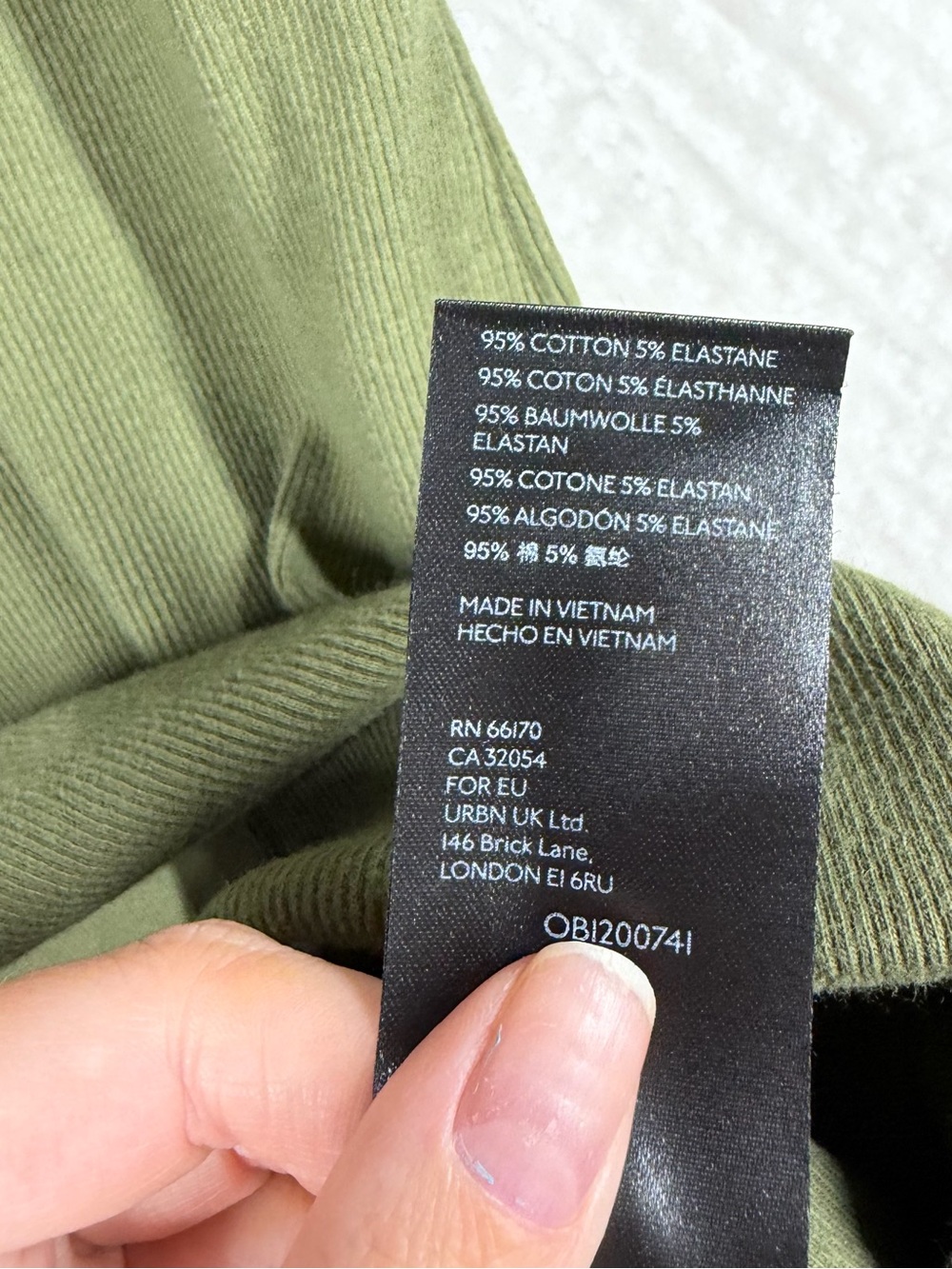 Anthropologie Women‎ Top Sz L Green V-Neck Ribbed Short Sleeve Classic Staple - Picture 4 of 5